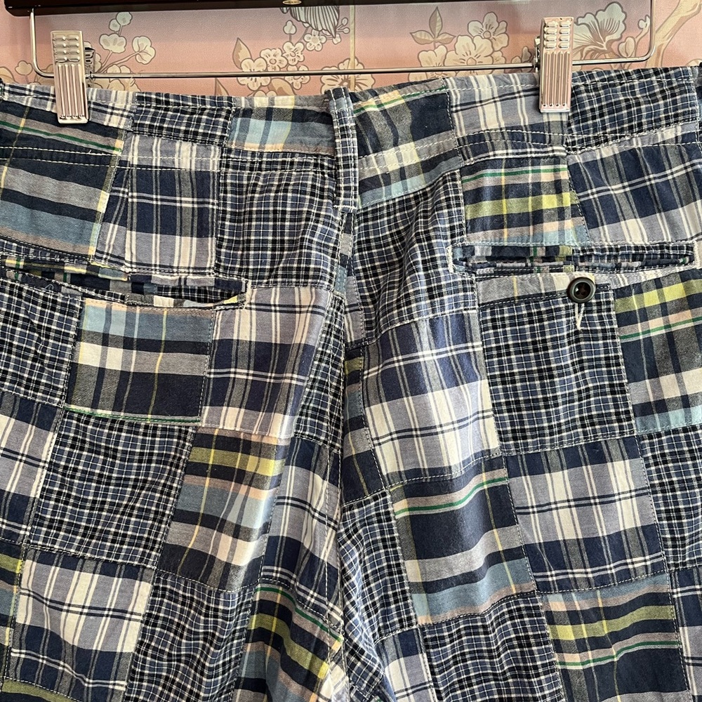 J.Crew Blue Plaid Patchwork Shorts - image 4